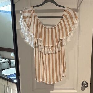Off the Shoulder Striped Top